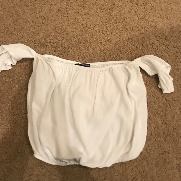 brandy melville white off shoulder top - Picture 1 of 2